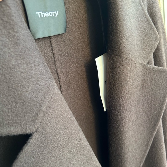 Theory Robe Coat (Java/Chocolate Brown) - Picture 7 of 8